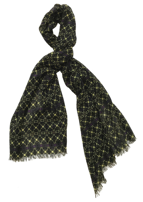 Linked print scarf