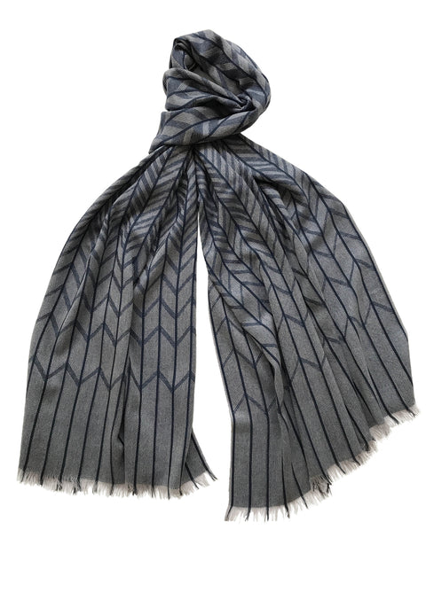 Herringbone weave scarf