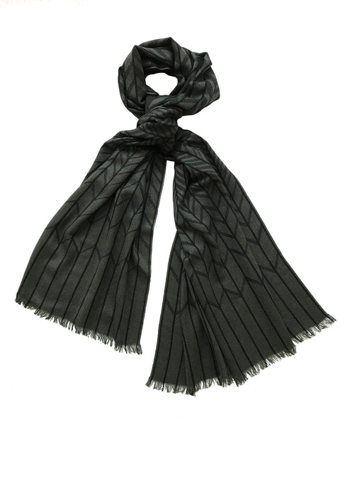 Herringbone weave scarf